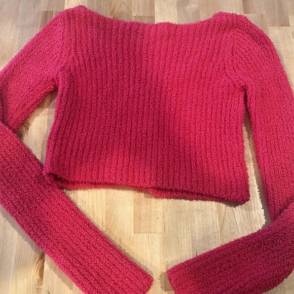 EUC ZARA PINK CROPPED CARDIGAN, size small - Picture 5 of 5